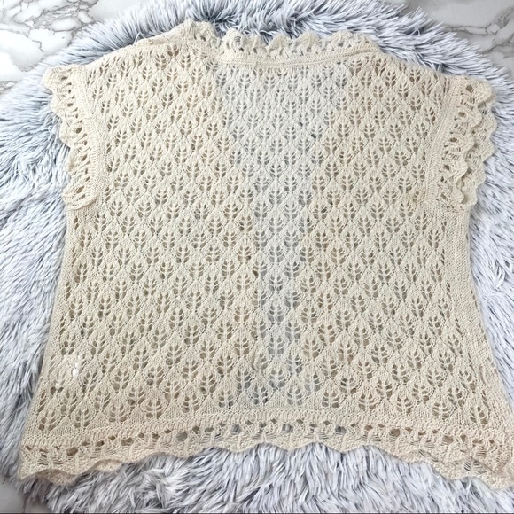 Old Navy Ivory Crochet Shrug Cardigan EUC - Picture 2 of 9